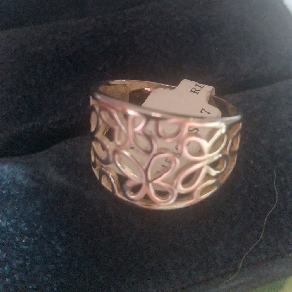 925 SS Butterfly/Floral Ring 😯 - Picture 3 of 10